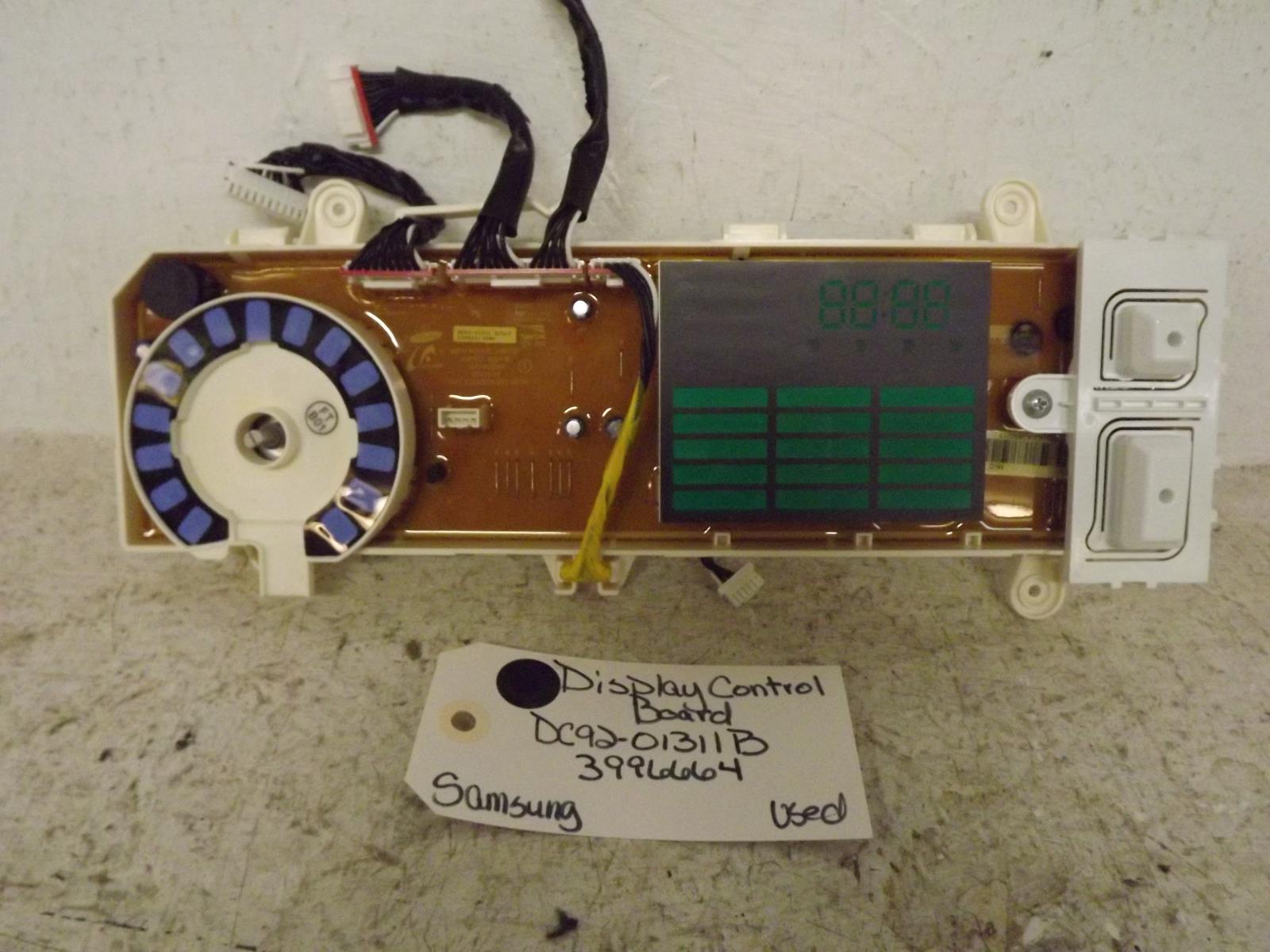Samsung Washer DC92-01311B 3996664 Display Control Board Used Samsung Washer DC92-01311B 3996664 Display Control Board Used